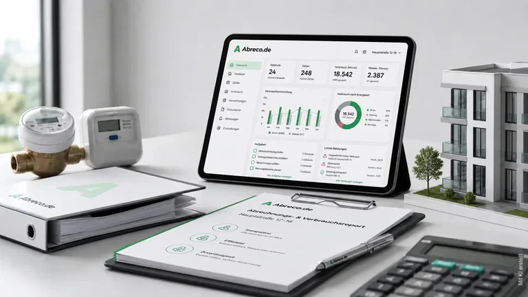 Digitale Abrechnungsübersicht für Kosten, Verbrauchsdaten und PDF-Dokumente